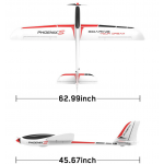 Volantex RC Phoenix S Glider 1600MM WS Streamline ABS Plastic Fuselage 742-7 PNP